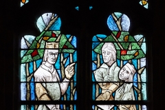 Plouray vitrail chapelle nord